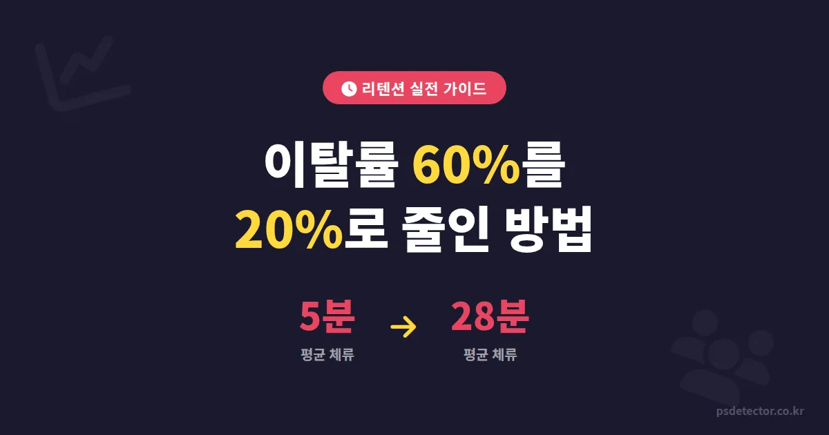 방송 리텐션 높이는 법, 이탈률 60%를 20%로 줄인 BJ 3명의 실전 세팅