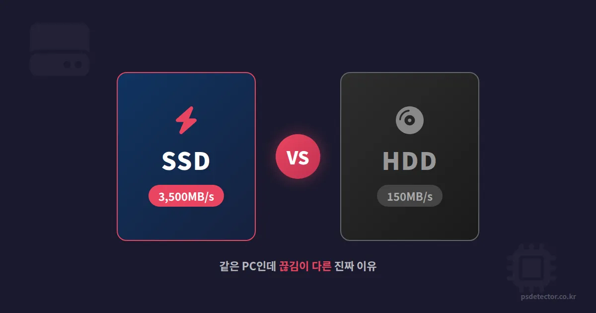 방송용 SSD vs HDD 비교, 같은 PC인데 송출 끊김이 달라지는 저장장치의 비밀