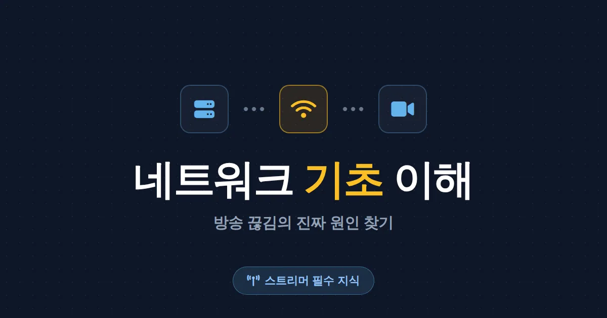 네트워크 기초 이해, IP부터 대역폭까지 방송인이 알아야 할 핵심 지식 정리