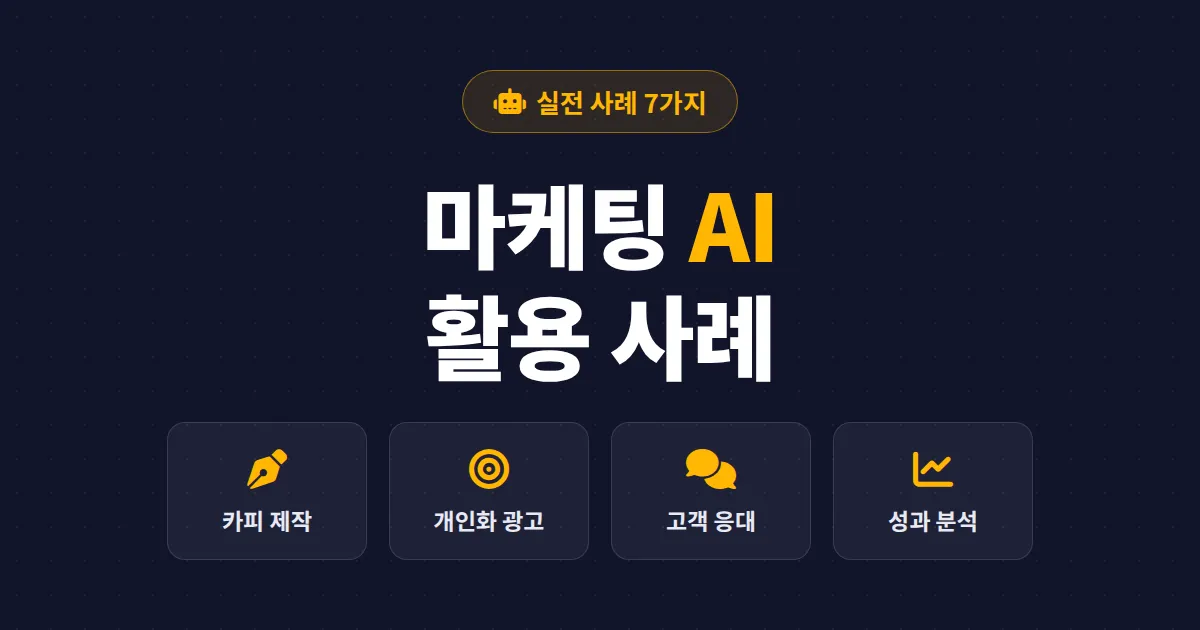 마케팅 AI 활용 사례 7가지 - 글로벌 브랜드부터 1인 사업자까지 실전 적용법 총정리