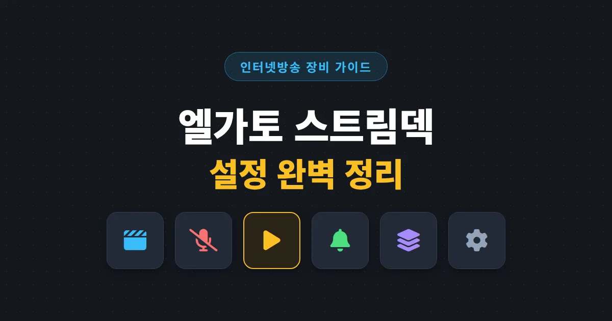엘가토 스트림덱 설정 방법 총정리 - 버튼 구성부터 OBS 연동, 멀티 액션까지
