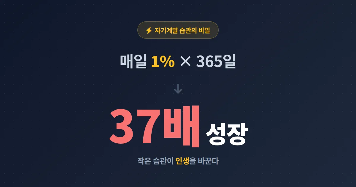 자기계발 습관 만드는 방법 7가지 - 21일 법칙부터 매일 실천 루틴까지 정리